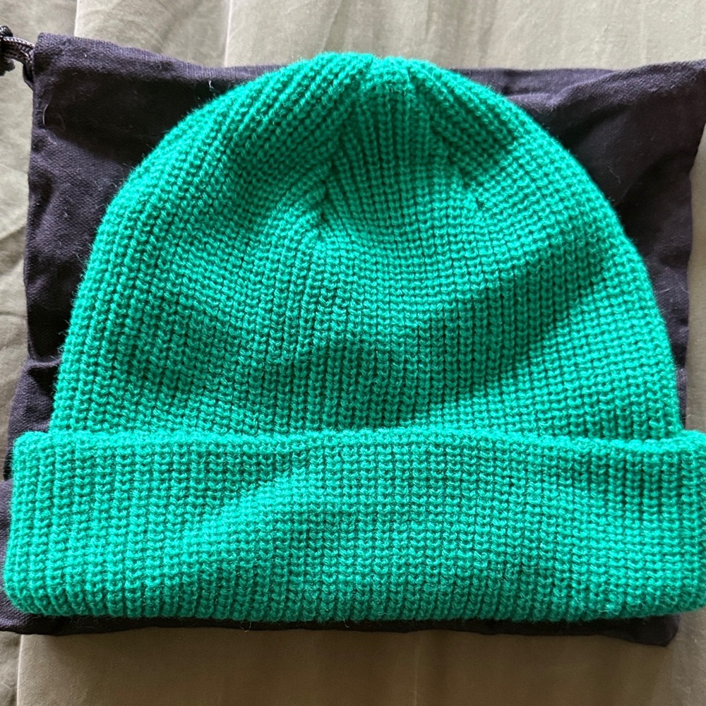 New! Vibrant Green Knit Beanie